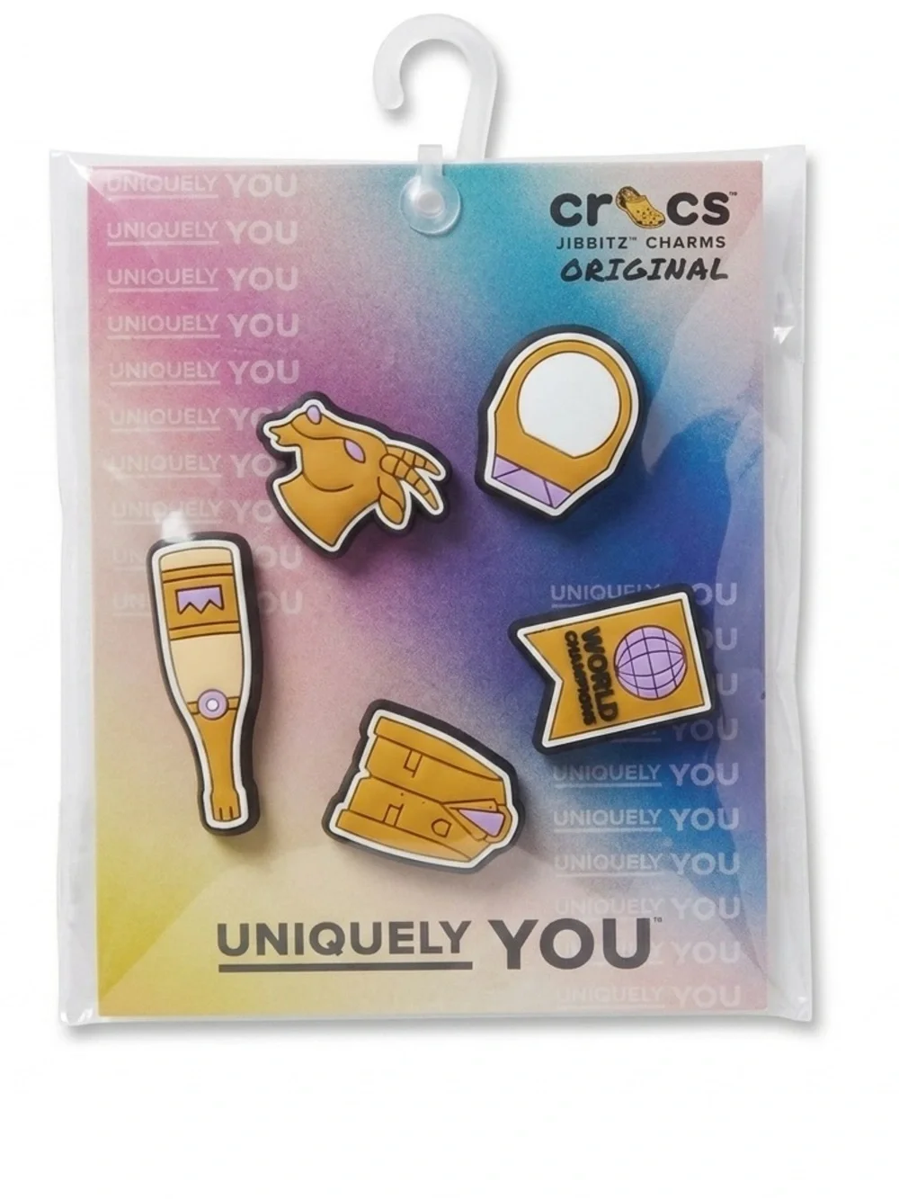 New Crocs Jibbitz Charms Winner 5-Pack Uniquely You‎ GOAT Championship Ring